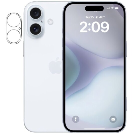iPhone 16 Kameralinsebeskyttelse – 9H Herdet Glass
