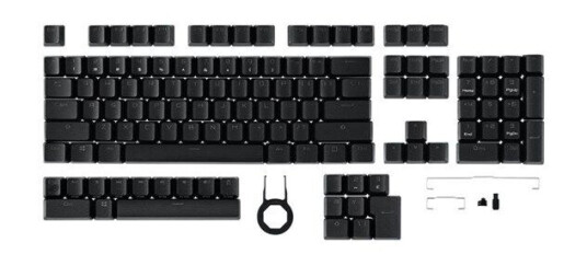 ASUS ROG PBT Keycap Sett - Mekaniske Tastaturhetter - Engelsk Layout - Svart