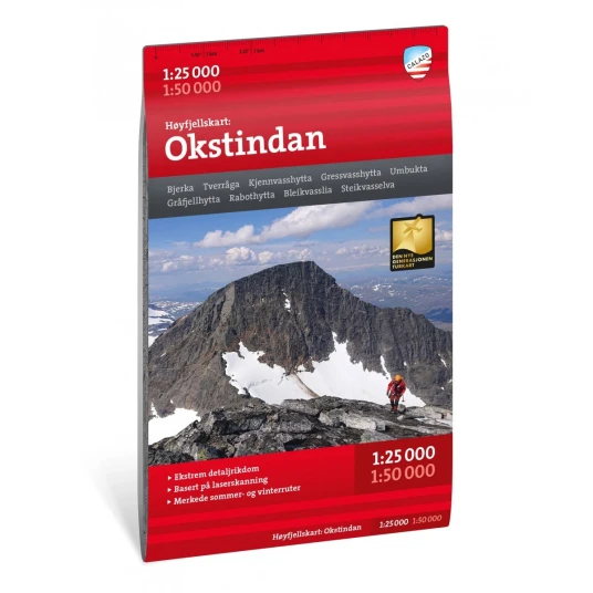 Høyfjellskart Okstindan