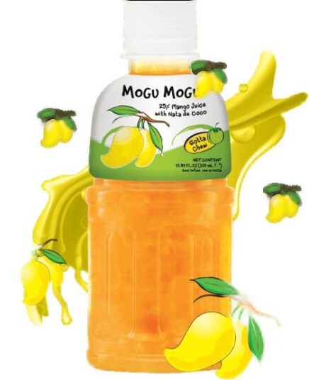 Mogu Mogu Nata De Coco Mango Mangojuice med Kokosgelebiter 320 ml Thailand Mogu Mogu Nata De Coco Mango Mangojuice med Kokosgelebiter 320 ml Thailand
