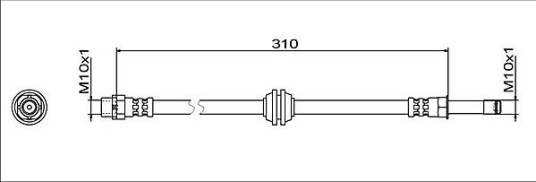 Bremseslange METZGER 4112063