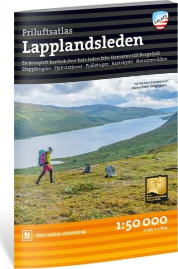 Calazo förlag Karta över Lapplandsleden OneSize, NoColour