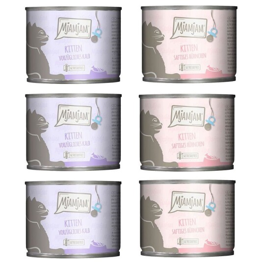 Mjamjam Mixpack Kitten 6 X 200 G Blanding (2 Varianter) Mjamjam Mixpack Kitten 6 X 200 G Blanding (2 Varianter)