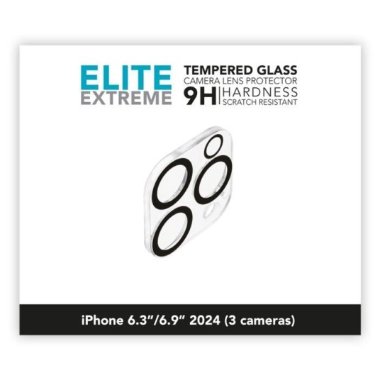 Linocell Elite Extreme Beskyttelse for kameramodulen iPhone 16 Pro og 16 Pro Max Linocell Elite Extreme Beskyttelse for kameramodulen iPhone 16 Pro og 16 Pro Max
