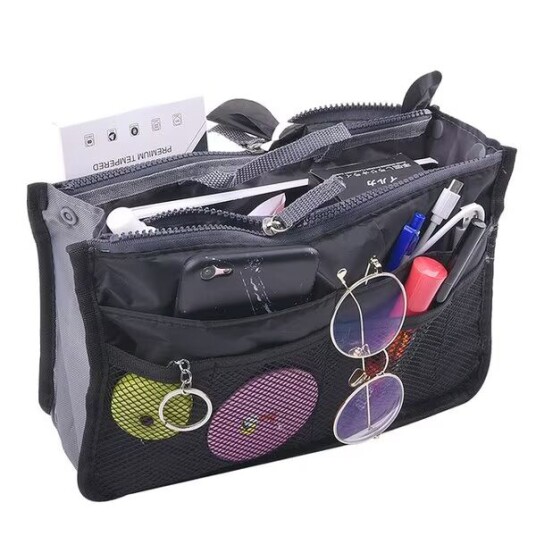 Bag in Bag Handbag insert Bag insert Black Bag in Bag Handbag insert Bag insert Black