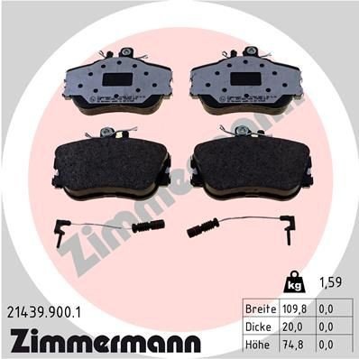 Bremseklosser ZIMMERMANN 21439.900.1 Bremseklosser ZIMMERMANN 21439.900.1