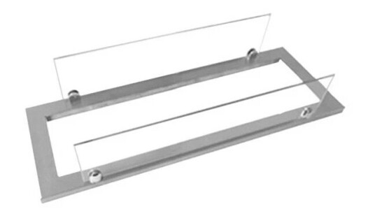 Scandiflames Stålramme med glass 45 cm superior Brenner Stål Scandiflames Stålramme med glass 45 cm superior Brenner Stål