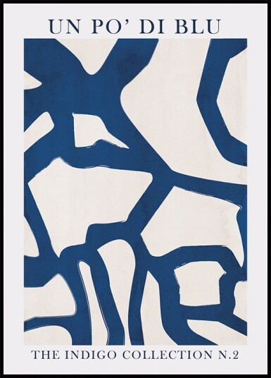Blue Abstract Design for Art Display Plakat Plakat / 21x30cm