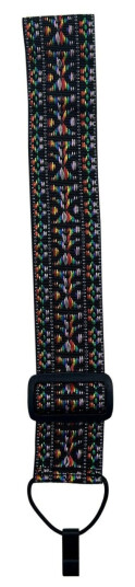 D'Andrea Classical Guitar Strap Woven TapestryPaddedRainbow