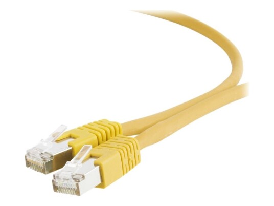 Cablexpert Koblingskabel Rj-45 Hann Til Rj-45 Hann 50 Cm S/Ftp Cat 6A Formstøpt Halogenfri Gul