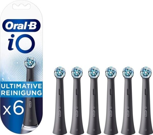 Oral-B iO Series Ultimate Clean Tannbørstehoder - Svart - 6-pakning