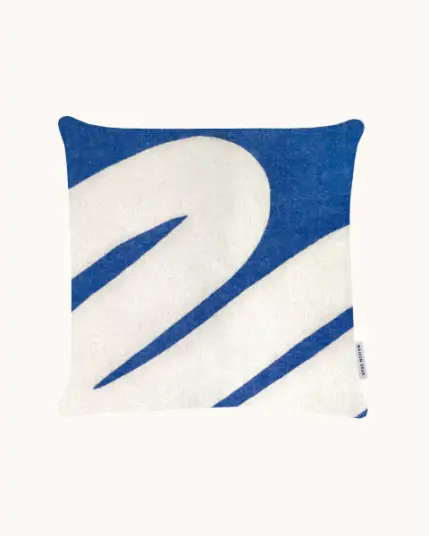 Maison Deux Swirl Putetrekk 50x50 Blå/Hvit