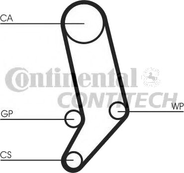 Registerreim sett CONTITECH CT939K4
