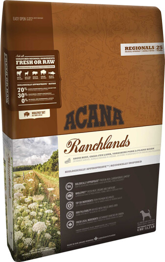Acana Hundefôr Ranchlands 11,4 kg - Glutenfri & Kornfritt med Røkt Kjøtt
