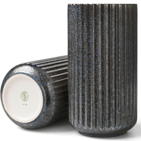 Lyngby Porcelæn Radiance vase h20,5 cm blå