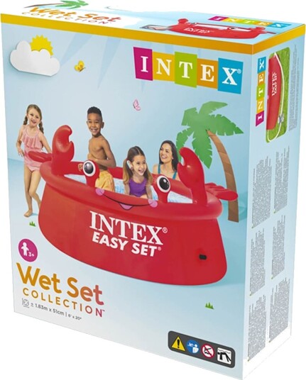 Intex Oppblåsbart basseng Happy Crab Easy Set 183x51 cm Intex Oppblåsbart basseng Happy Crab Easy Set 183x51 cm