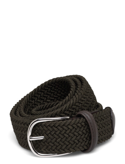 Anderson"s Elastic Woven Belt Beige - 3,5 - Khaki green - 110 Anderson"s Elastic Woven Belt Beige - 3,5 - Khaki green - 110