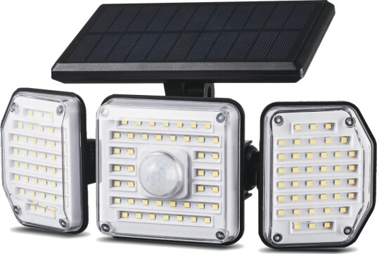 Maclean MCE615 Solcellelampe med bevegelsessensor   122 LED 4000K IP65
