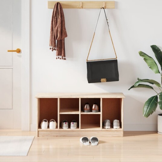 vidaXL Skobenk ALTA 100x35x45 cm heltre furu