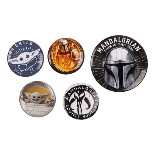 Out of the Blue Star Wars The Mandalorian Knapper - 5-pakning