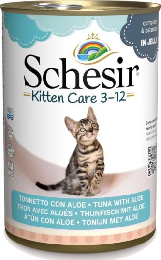 Schesir Våtfôr Kitten Tunfisk Med Aloe 12 X 140 G