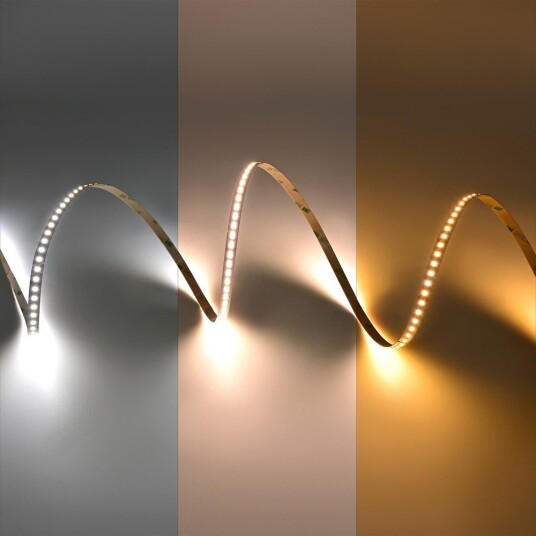 Ledlife 20m 7W/m CCT LED strip RA95 24V DC IP20 288 LED pr. meter Kulør : CCT Varm til Kald Hvit