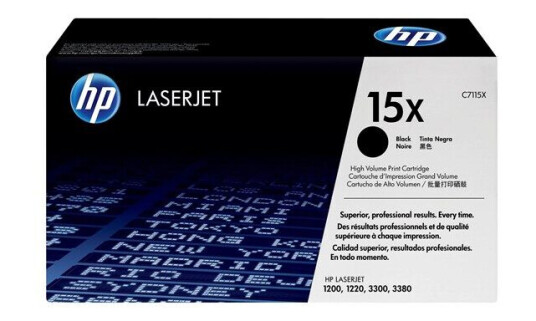 HP C7115X / 15X High Capacity Black Toner - Laser toner Svart