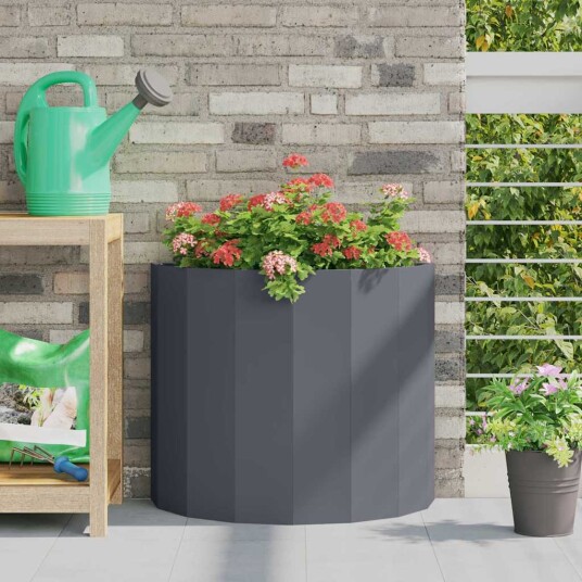 vidaXL Plantekassed Antrasitt 60 x 30 x 50 cm Stål