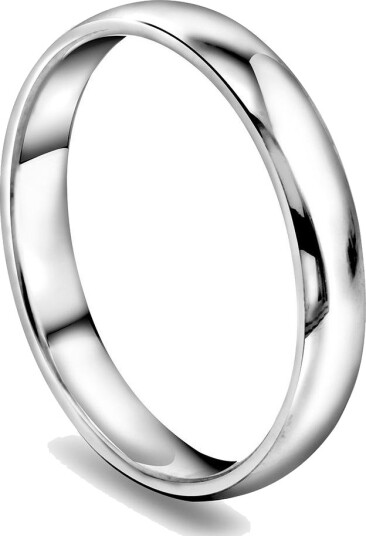 Moments By Pan Jewelry Giftering i 375 hvitt gull | 3 mm bredde