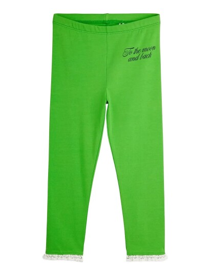 Mini Rodini To The Moon Sp Frill Leggings Green 128/134