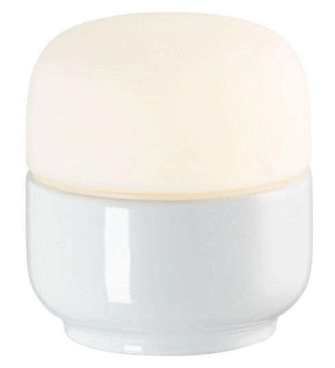 Ifö Ohm 100/110 vegg/tak lampe IP44 - Hvit/Opal glass