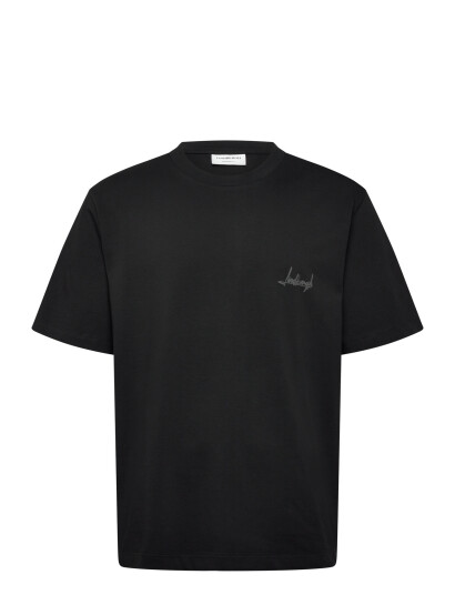 Lindbergh Oversized O Neck Signature Tee S/S Black XXL Lindbergh Oversized O Neck Signature Tee S/S Black XXL