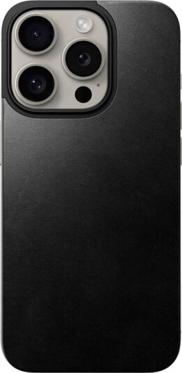 Nomad Horween skinnetui til iPhone 15 Pro (MagSafe) Sort Nomad Horween skinnetui til iPhone 15 Pro (MagSafe) Sort
