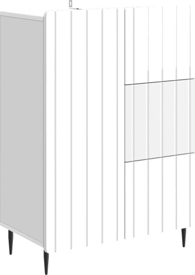  Serviesskap Høgglans hvit 66 x 34,5 x 91,5 cm Konstruert tre