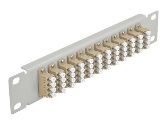Delock - Koblingspanel - Lc Mm X 48 - Grå - 1U - 10"