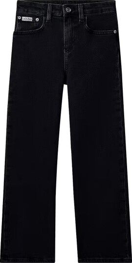 Calvin Klein Hr Wide Leg Denim Black Black 164 x 14 Calvin Klein Hr Wide Leg Denim Black Black 164 x 14