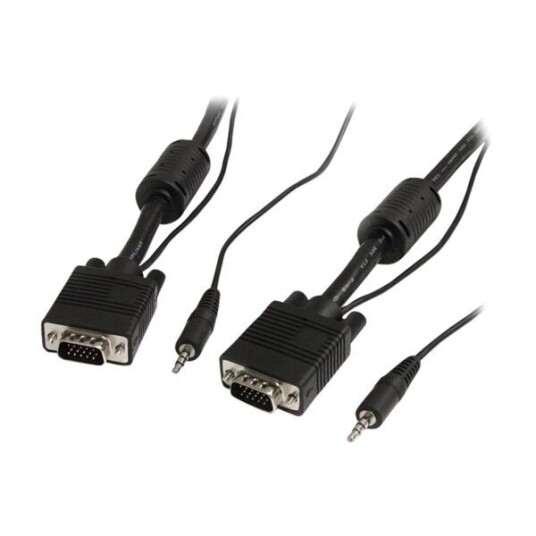 STARTECH.COM VGA, 3.5MM - VGA, 3.5MM, 5M VGA (D-SUB) + 3.5MM SVART