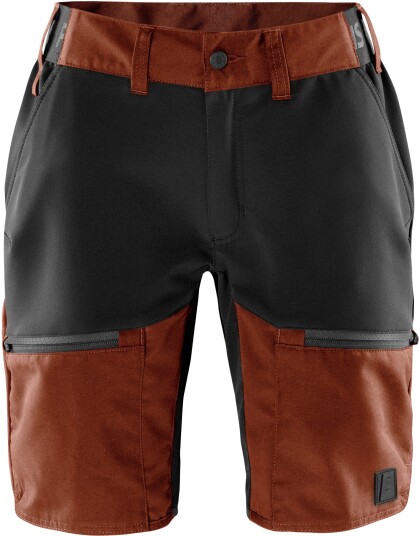 Fristads Carbon shorts dame Rust rød/Svart S