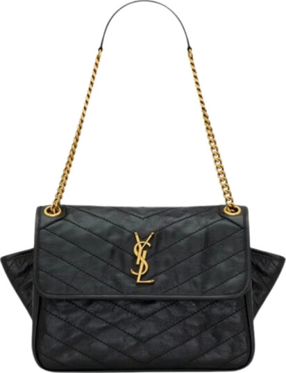 Saint Laurent Dame Vesker Svart ONE SIZE, Saint Laurent Dame Vesker Svart ONE SIZE,