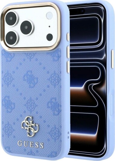 Guess Peony 4G MagSafe Mobildeksel til iPhone 18 Pro Max / 17 Pro Max - Lysblå