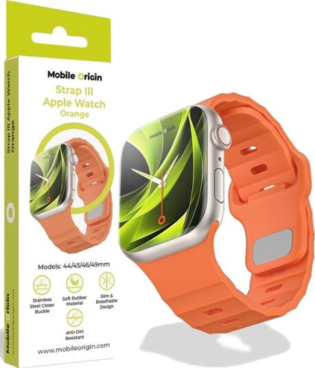 Mobile Origin Strap III Klokkereim for Apple Watch 44/45/46/49mm Oransje Mobile Origin Strap III Klokkereim for Apple Watch 44/45/46/49mm Oransje