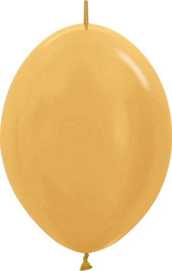 Lenkeballonger Gull Metallic - 10-pakning