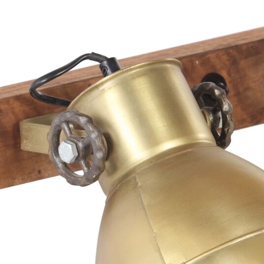 vidaXL Industriell vegglampe messing 65x25 cm E27 vidaXL Industriell vegglampe messing 65x25 cm E27