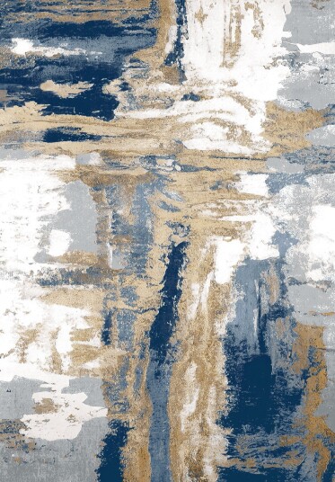 Wilton teppe Noa blå/multi Størrelse: 200 x 280 cm