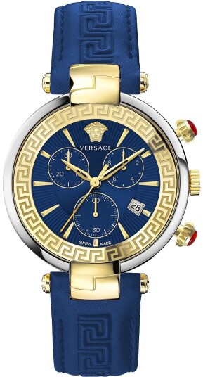 Versace Herreklokke VE2M00221 Revive Blå/Lær Ø41 mm