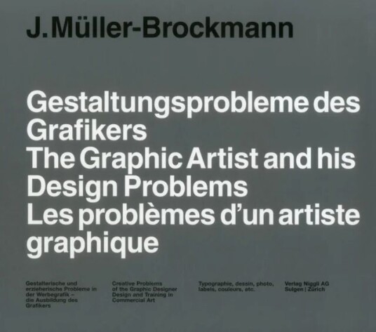 The Graphic Artist And His Design Problems Av Josef Muller-Brockmann