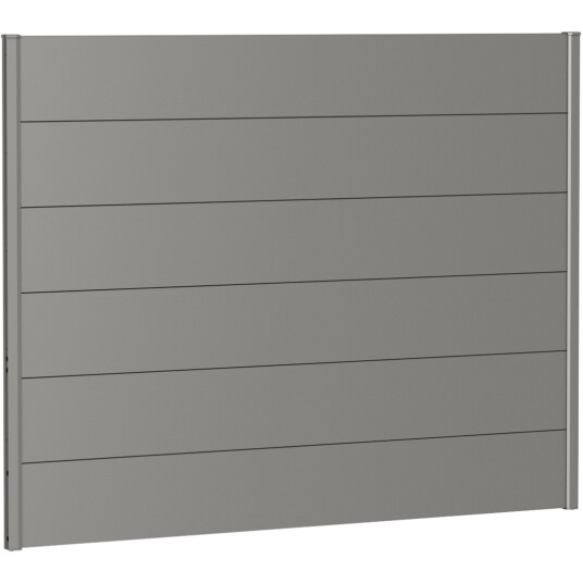 BIOHORT VEGGPANEL FOR LEVEGG UTEN AKRYLGLASS 180X135 KVARTSGRÅ METALLIC