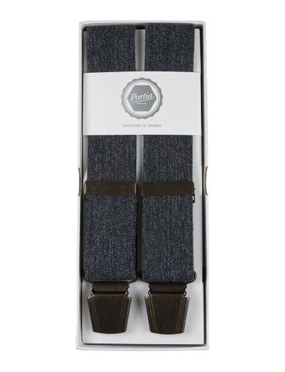 Portia 1924 Melange Suspenders - Black - ONE SIZE