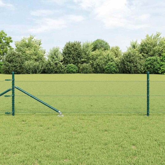  Gjerde med innlegg. grønn 0.4 x 50 m PVC belagt stål
