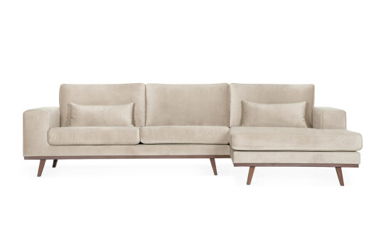 Soffadirekt STOCKHOLM Divansofa Høyre Velvet Edition Greige Soffadirekt STOCKHOLM Divansofa Høyre Velvet Edition Greige